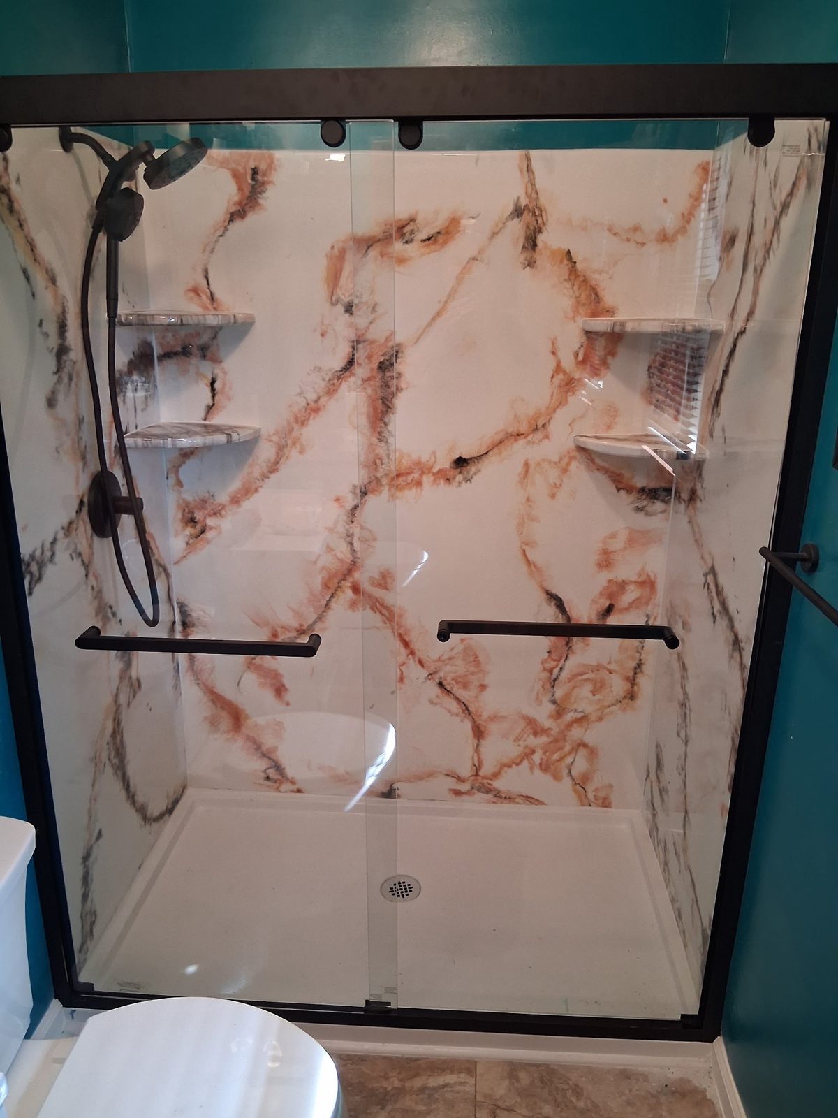 Orange Vein Shower Wall — photo 1 of 1